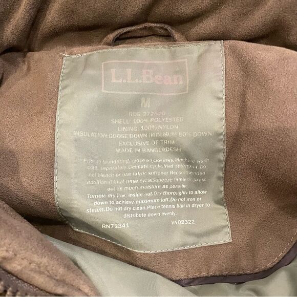 L.L. Bean Brown Hooded Jacket - Picture 3 of 3